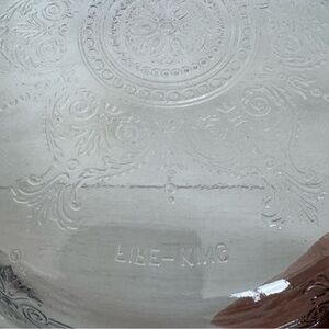 Fire-King Philbe Pattern Sapphire Blue Embossed Pattern Pie Plate Dish 9 inch